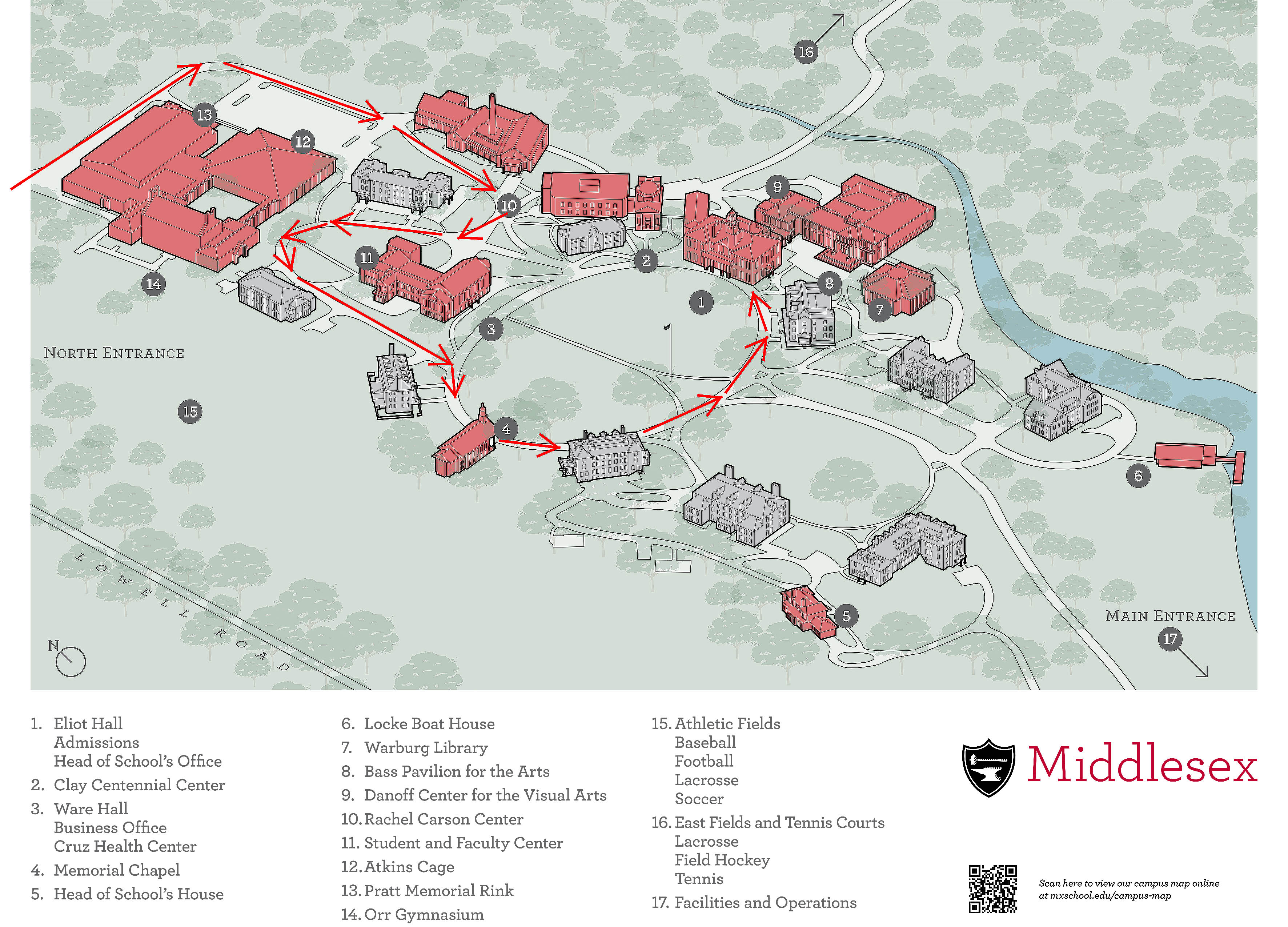 Mx Campus Map 1 Middlesex School 8658